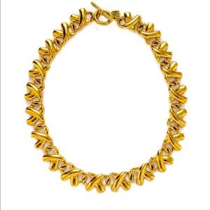 Vintage Anne Klein X Chain Necklace